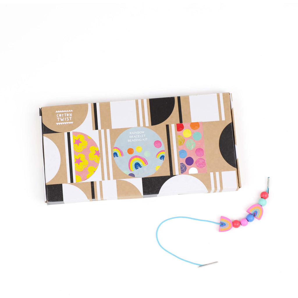 Kit per Creare Braccialetti - Colori dell'Arcobaleno - Cotton Twist - Millemamme