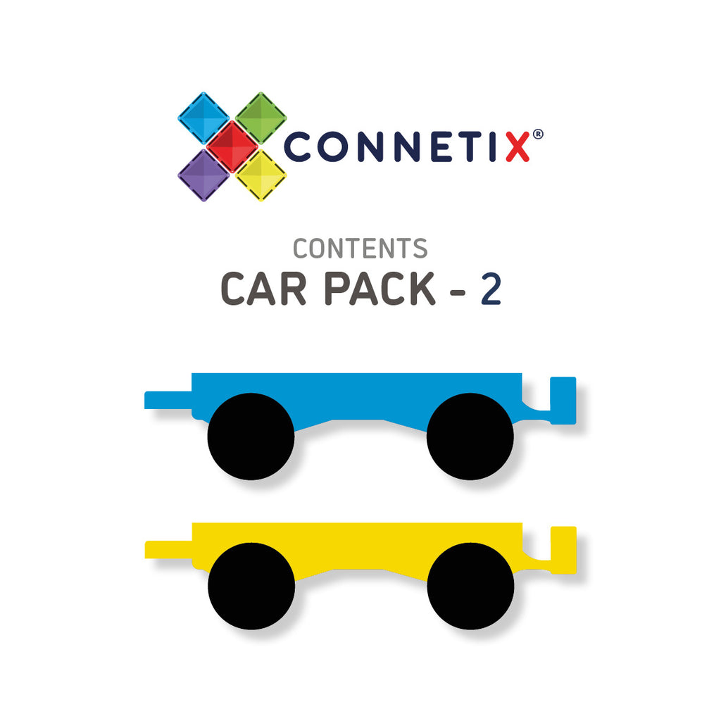 Tessere Magnetiche Traslucide - Car Pack 2 pezzi Connetix - Millemamme