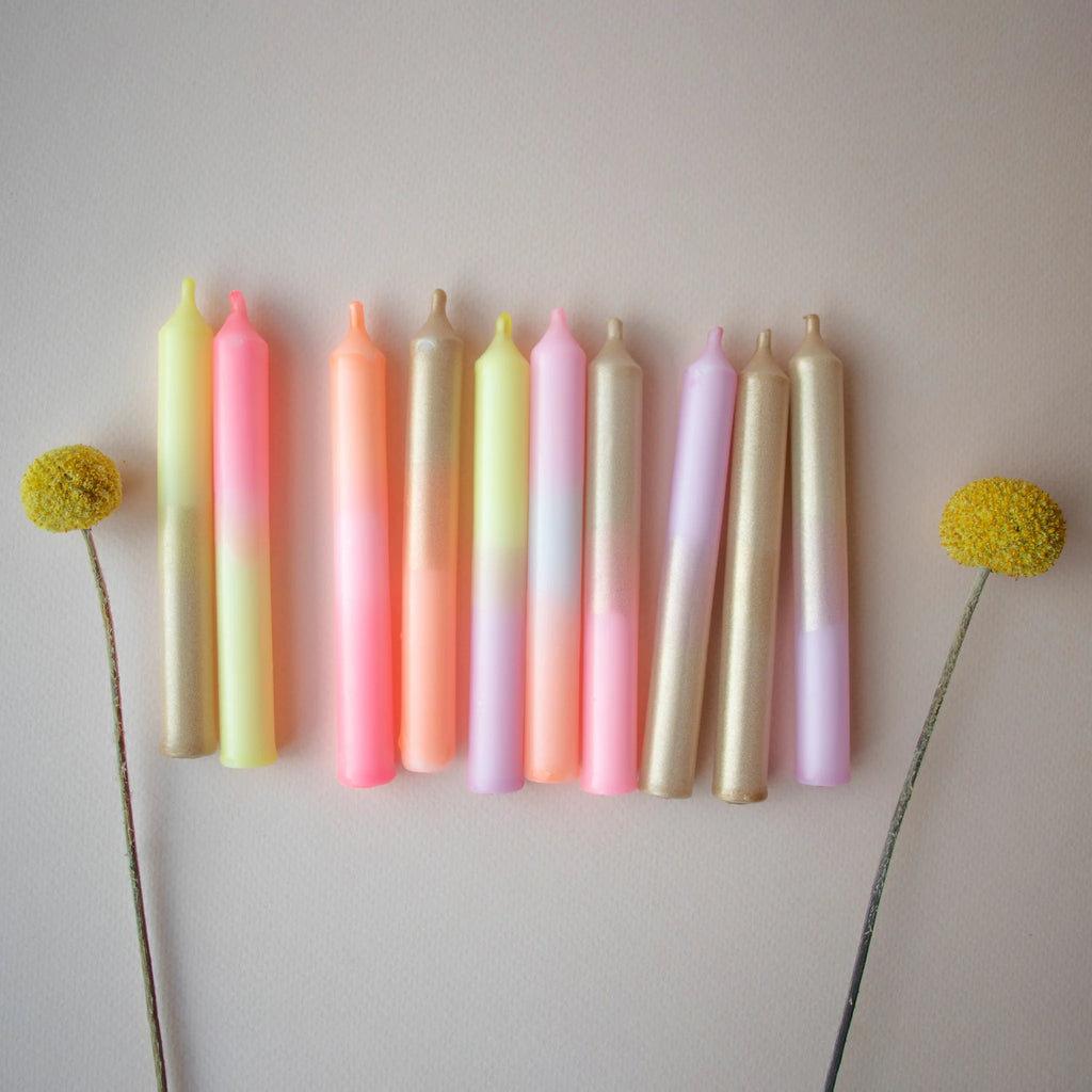 Candele Vegan per Anello Celebrazioni 10 pz. - Oro "Lilli" - Madam Erle - Millemamme