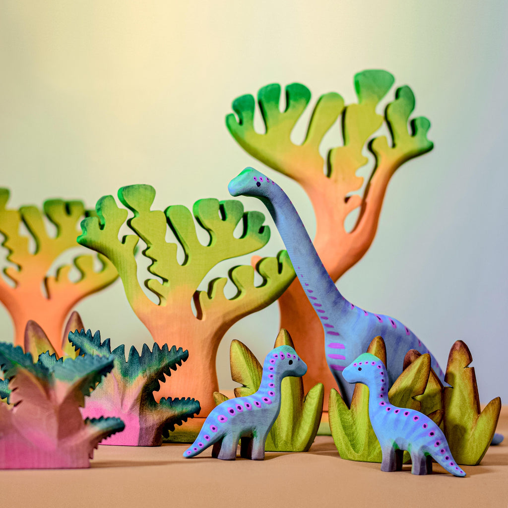 Brontosauro Dinosauro Grande Gioco in legno Bumbutoys - Millemamme