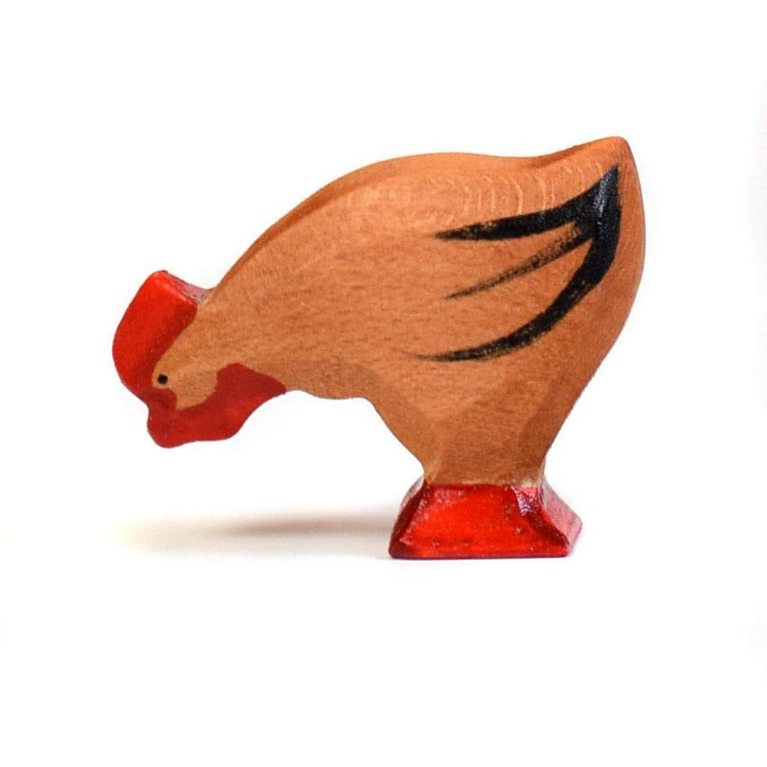 Gallina marrone in legno Bumbutoys - Shop Millemamme
