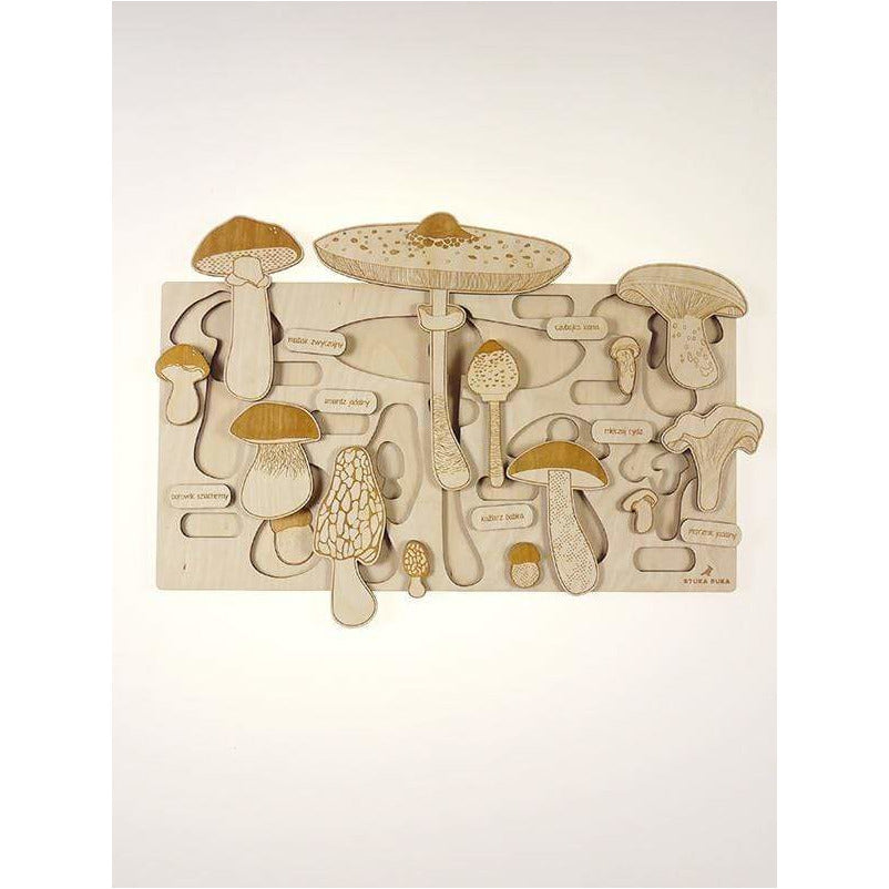 Puzzle in legno Funghi Stuka Puka - Shop Millemamme